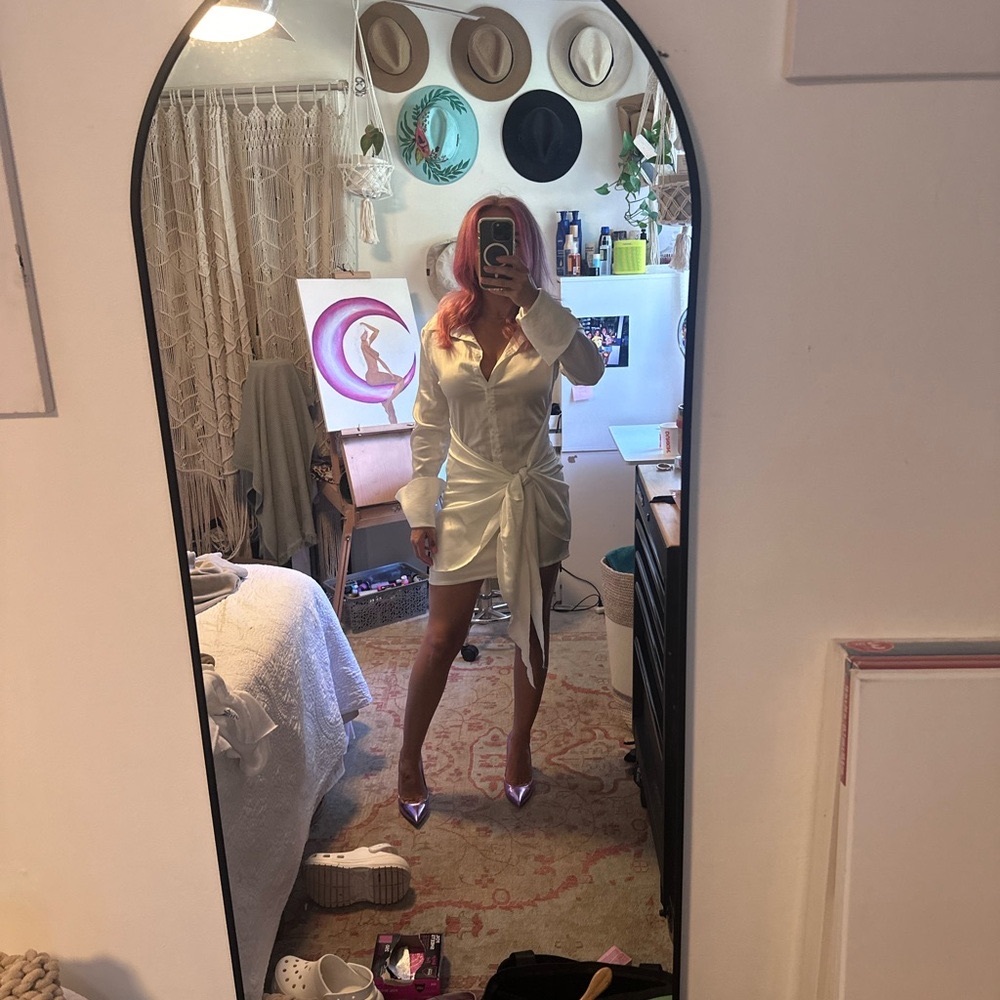 Long sleeve Silky dress